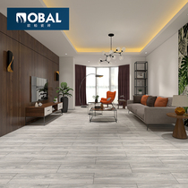 Imitation wood grain tile bedroom floor tile modern Nordic style light luxury warm color imitation wood floor antique tile tile tile