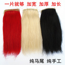 New gun cherry red tassel gun overlord gun special white wax pole Tai Chi martial arts gun head competitive red true ponytail Cherry