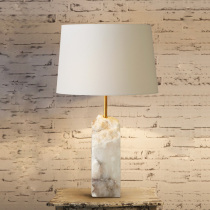 Left and right Yi square marble table lamp living room modern engineering hotel club model room bedroom bedside lamp