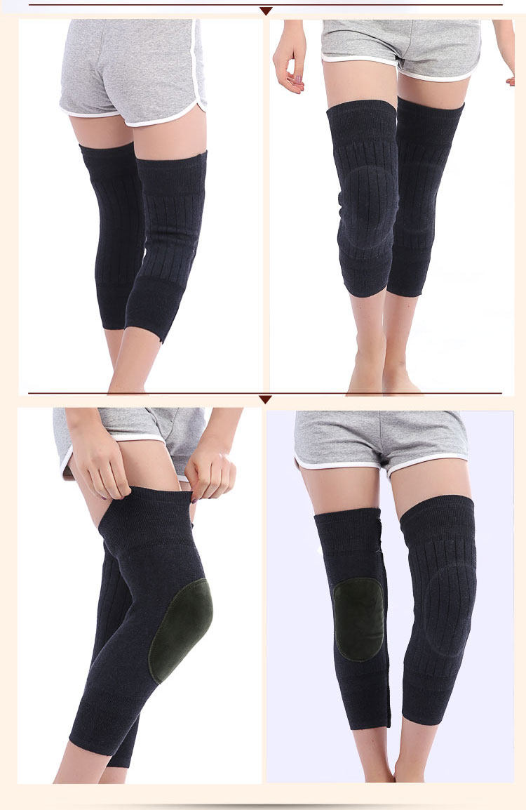 诺泰护膝保暖女士加绒羊毛羊绒膝盖护关节老寒腿空调房加长护腿夏