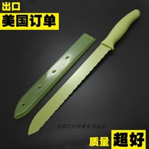American single PC stainless steel bread knife cake knife toast knife slicing knife cutting melon knife fruit knife foreign kitchen exchange