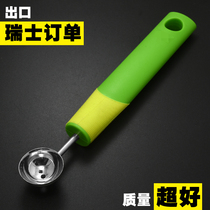 Swiss KR fruit ball picker 304 stainless steel cut watermelon dug ball spoon fruit meat artifact platter tool