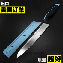 American TUPP stainless steel serrated knife Cake Knife Baking Cake Knife Baking Cake tool cream spatula sliced toast bread knife