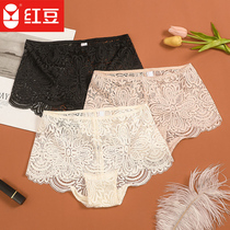 Red bean womens panties sexy lace panties high-rise plus size triangle ladies panties