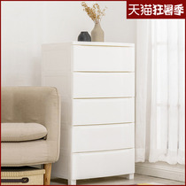 Love Lith plastic drawer containing cabinet multilayer Alice thickened baby clothes cabinet storage compartment Five closet
