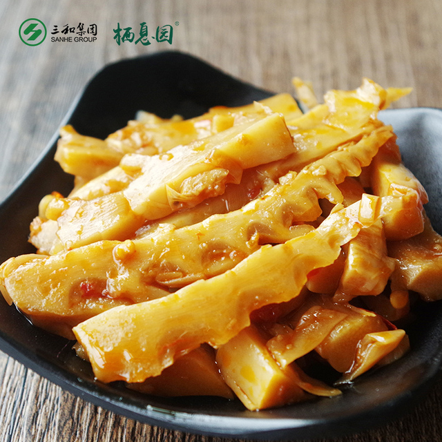 油焖笋尖长虫新鲜即食零食158g*4香辣下饭菜笋干春笋核桃素食小菜凉菜了怎么办图片