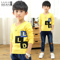 Boys sweater childrens round neck coat Autumn Sweater childrens wear childrens sweater base shirt