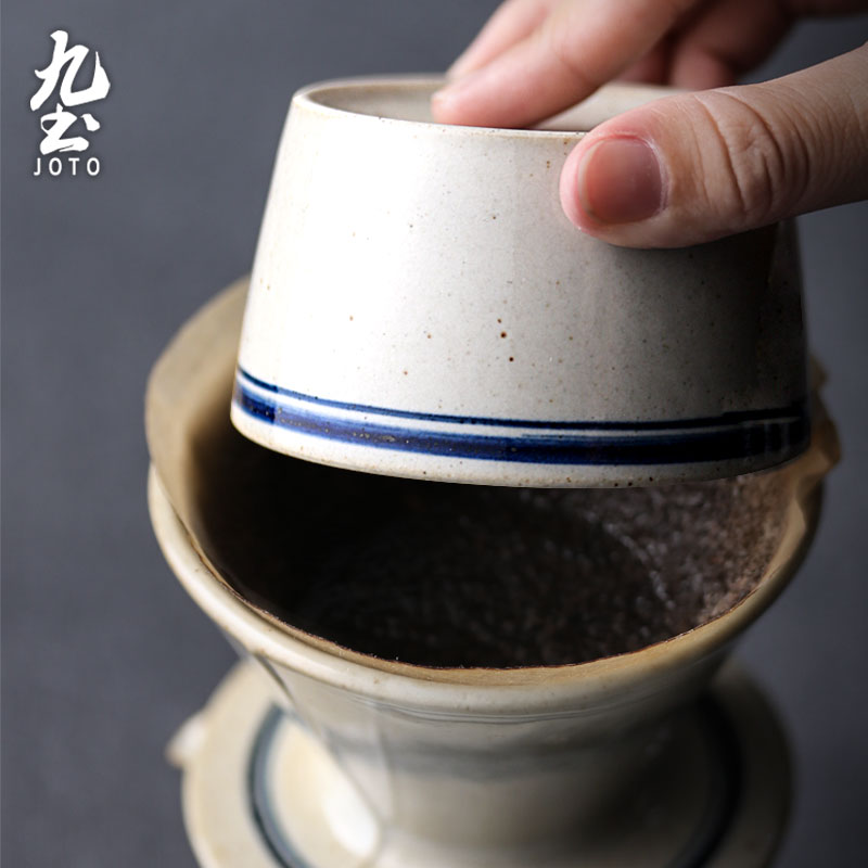 About Nine soil Polaris hand drip coffee filter cup type ceramic its its V60 small hand blunt filter paper filter coffee appliances