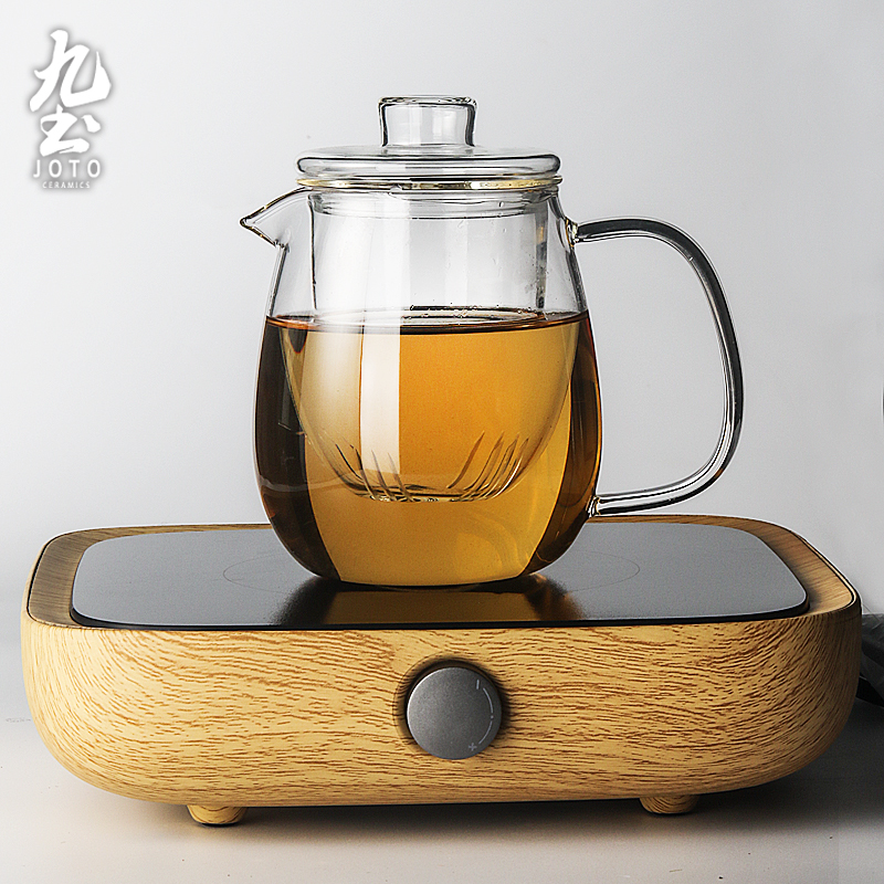 About Nine soil checking glass teapot high - temperature simple household electric teapot with tea stove small electrical TaoLu boil tea