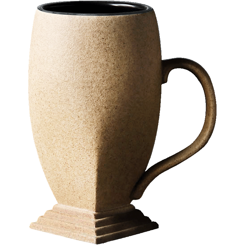 About Nine soil mark cup whimsy ceramic creative manual custom trophy cup cup move picking cups of coffee cup