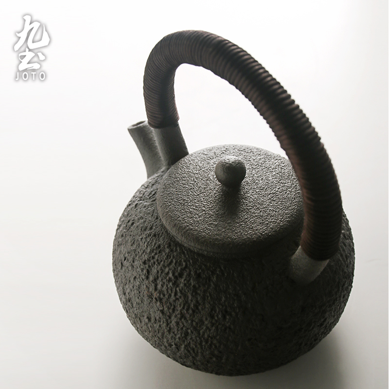 Manual coarse pottery teapot Japanese girder cooking pot nine soil heat large capacity electric TaoLu kettle kung fu tea set