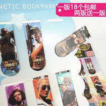 Creative stationery eat chicken jedi survival magnetic reward bookmark Cute magnet bookmark two versions to send one version