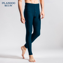 Palandoo cashmere pants mens thin tight-fitting trousers thick velvet pants high waist waist pants autumn and winter warm one piece