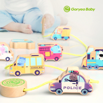 Baby block toy boy 1 - 2 - 3 years old girl intellectually string bead with bead puzzle