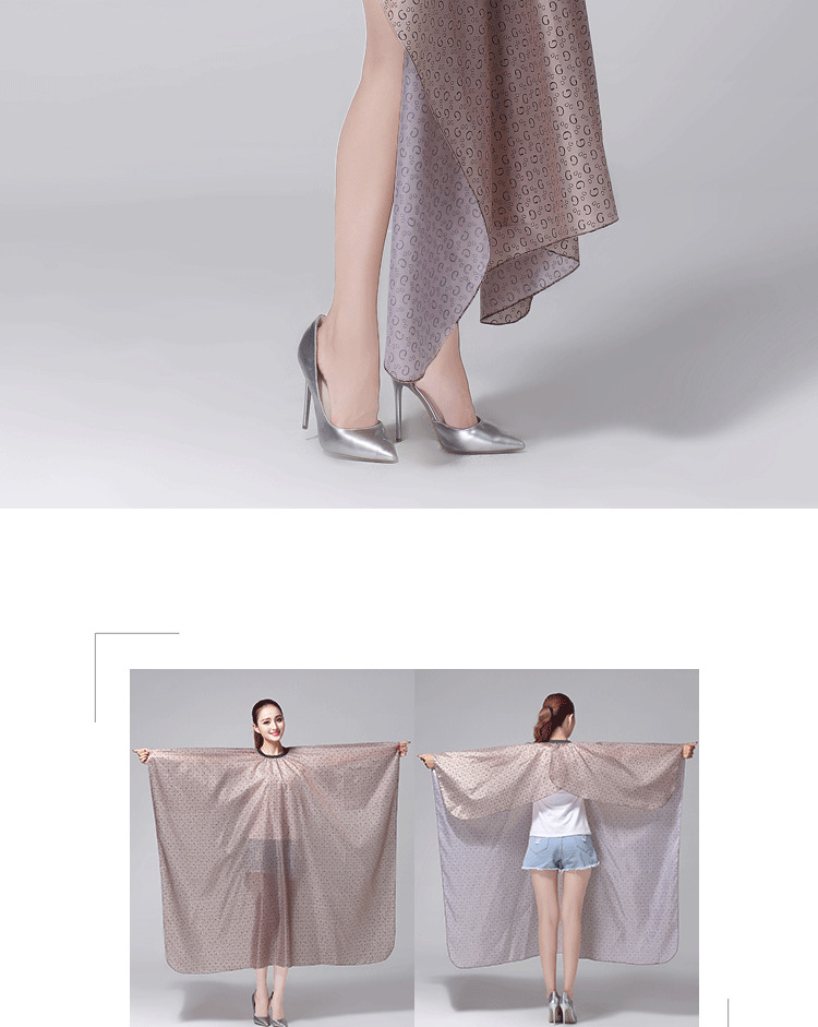 夏季薄款理发店剪发围布发廊专用美发围布透气成人家用不沾发围单