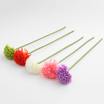 Onion ball simulation flower ball flower single head hydrangea silk flower table decoration living room flower arrangement home wedding small fresh