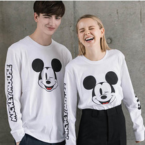 Domestic counter levis levis 36015-0014 white male Mickey mouse cooperation item long-sleeved T-shirt