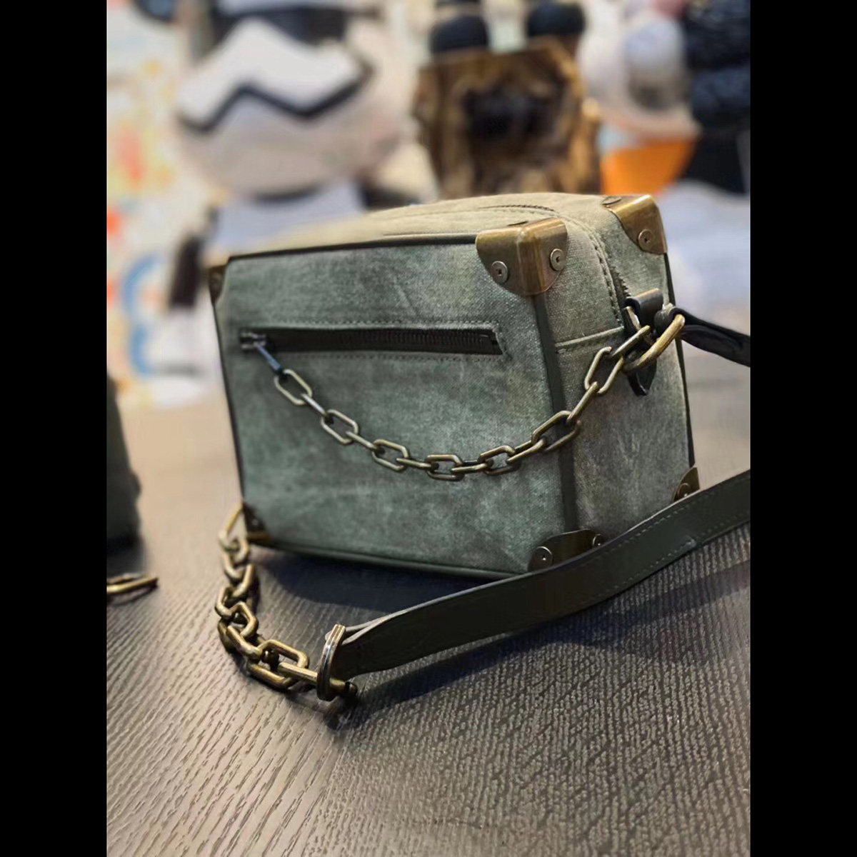 20ss conjure minisoft trunk军工盒子链条包单肩斜挎包国内现货 - 爱