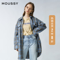 MOUSSY SPRING AND AUTUMN NEW CHARACTER PATTERN MICKEY LOOSE CASUAL TOP SHIRT JACKET 010DAM30-5150