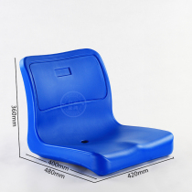 Brand new polyethylene Gymnasium See bench seat hollow blown plastic backrest with car hanging swimming pool Lifesaving Chair Face