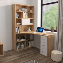 Home simple corner desktop computer desk bookcase bookshelf combination childrens learning desk desk desk customization