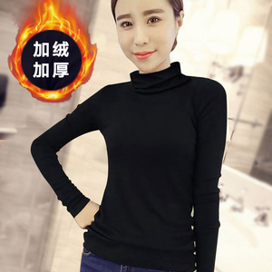 打底衫长袖高领2018秋冬新款女装修身内搭秋衣t恤百搭上衣体恤