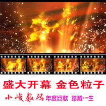 Grand opening Shengshi Huazhang shocking atmosphere Golden particles Grand grand opening opening video production