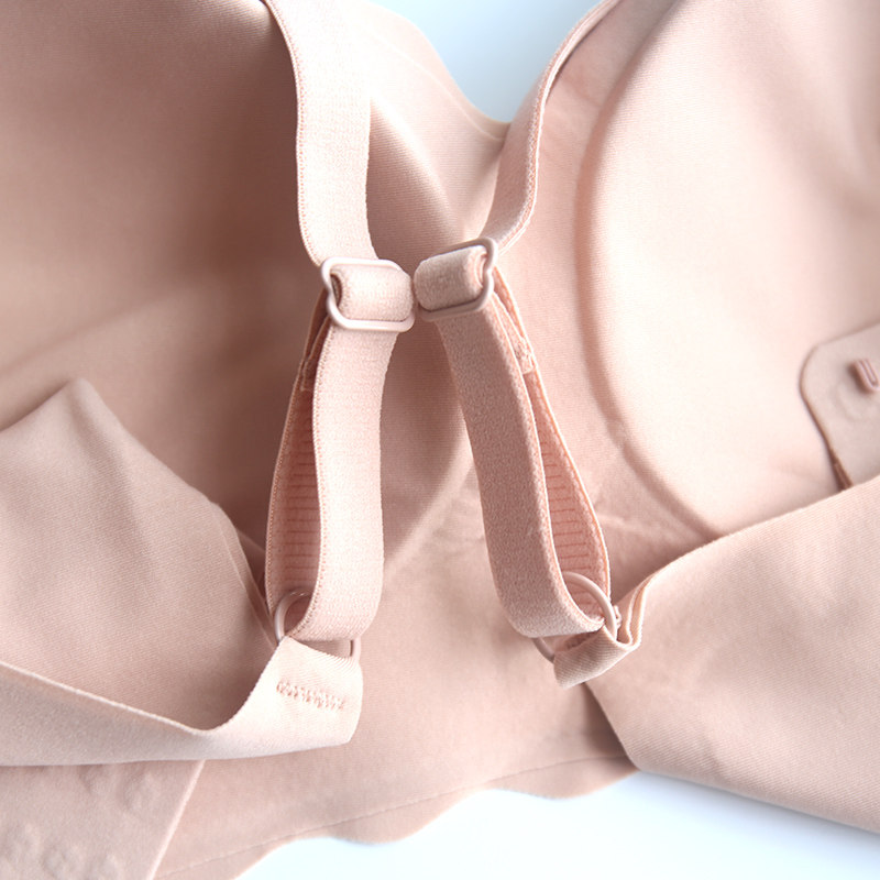 雅兰芬女士内衣 无痕舒适美背波浪边半液态胶软支撑文胸201065