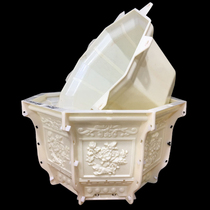 Manufacturers direct sales flower pot mould concrete plastic basin concrete plastic basin large octagonal villa European Roman column