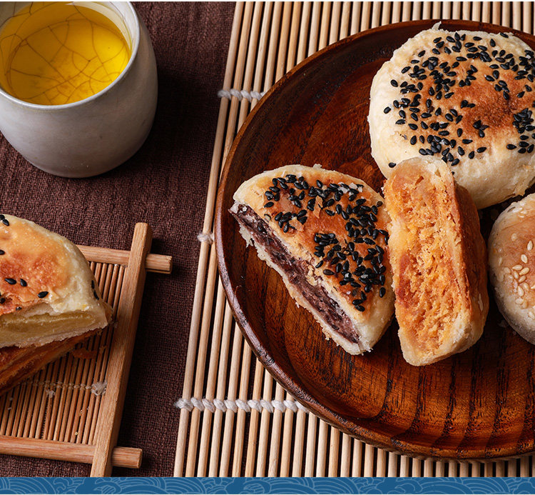 酥上说纯手工酥饼红豆饼紫薯饼南瓜绿豆饼老式苏州特产零食点心_歪狗