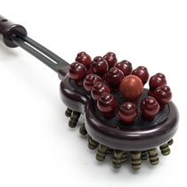 Massage hammer hammering hammer beating massage stick neck leg massager fitness hammer beating back wooden Meridian hammer