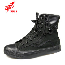 Spring and Autumn Liberation Shoes High Military Training Shoes Men Special Forces Outdoor Mountaineering Shoes Non-slip Canvas Training Shoes Security Rubber Shoes