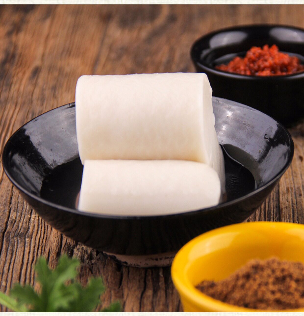 宁波特产火锅年糕片水磨手工年糕切片糍粑糯米糕香葱年糕干片300g_7折