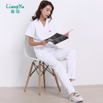 Bright feather wash clothes womens isolation clothes doctor brush clothes nurse clothes oral beauty split suit work clothes