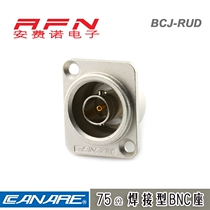 CANARE agent BCJ-RUD 75 ohm BNC Q9 panel-mounted welded socket CANARE agent BCJ-RUD 75 OHM BNC Q9 panel-mounted welded socket CANARE agent BCJ-RUD 75 OHM