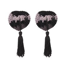 Tassel heart-shaped sequins milk stickers Milk ornaments Tassel heart-shaped sequins spoiled women blood drops chest stickers invisible nipple stickers