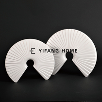 A new Chinese bookcase fan-shaped decoration model room sales office soft decoration study jewelry creative handicraft decoration