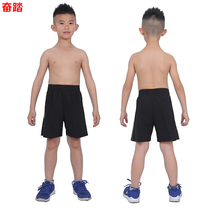 Childrens shorts mens summer sweatpants summer thin loose breathable running training shorts five-point pants woven