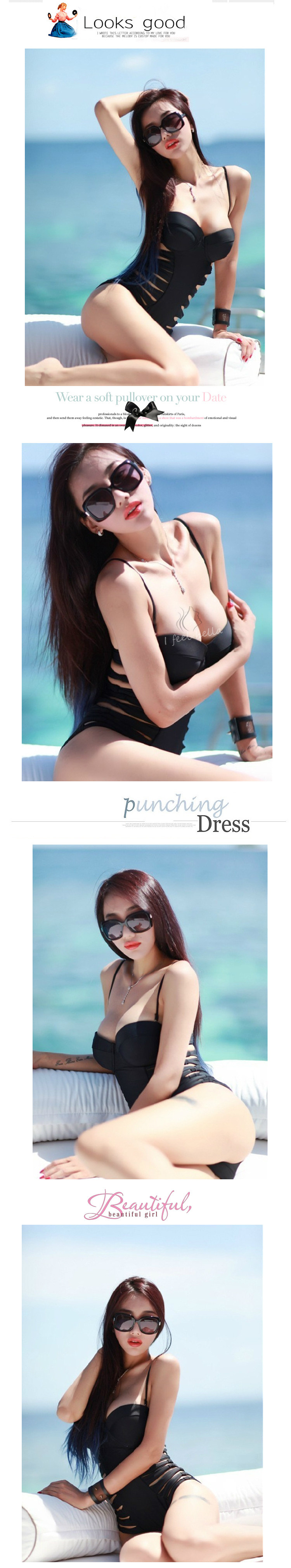 爆 欧洲站 网红钢托巨乳聚拢显瘦比基尼