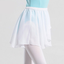 Girl Snowy Spinning Nepotism Dress Young Children Dance Outfit Summer Practice Utiliti Elastic Waist Ballet Performance Apron Half Body Dress