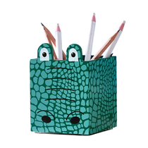 Pen Holder Creative Fashion Cute Animal Student Desktop School Supplies Childrens Room Cartoon Wooden Stationery
