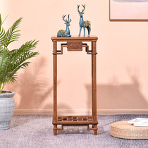 Red Wood Flower Shelf Chicken Fin Wood Living Room Bonsai Frame Flowers A Few Chinese Antique Solid Wood Floor Shelf Shelve Shelf Balcony Rack