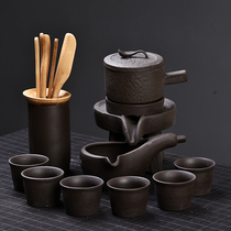 Lazy automatic tea set set home simple kung fu tea cup stone mill tea maker drinking teapot modern creative tea ceremony