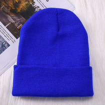 Klein Blue Korean Tide Joker Knitted Hat Female Candy-colored Street Dance Couple Student Autumn and Winter Wool Hat Male