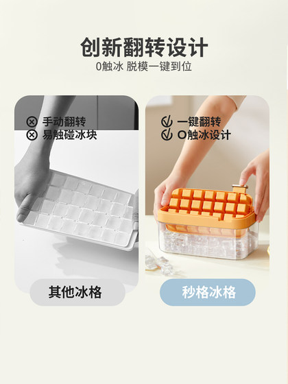 현대 주부 플립 아이스 큐브 곰팡이 집 냉장고 저장 상자 아이스 박스 음식 등급 아이스 큐브 얼음 얼음 큐브 아티팩트 현대 주부 플립 아이스 큐브 곰팡이 집 냉장고 저장 상자 아이스 박스 음식 등급 아이스 큐브 얼음 얼음 큐브 아티팩트