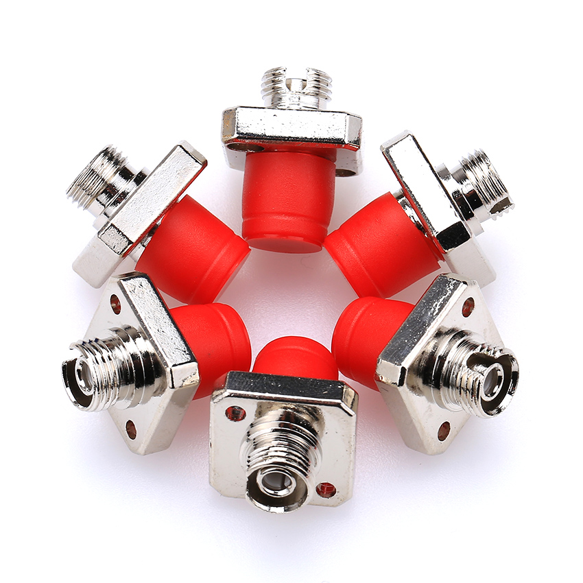 kls optical fc-fc fiber coupler flange connection converter adapter fc square flange telecom grade