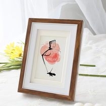 American pastoral photo frame hanging wall table large size four 4K eight 8K open 16 frame frame mounted 20 sketch frame A3a4