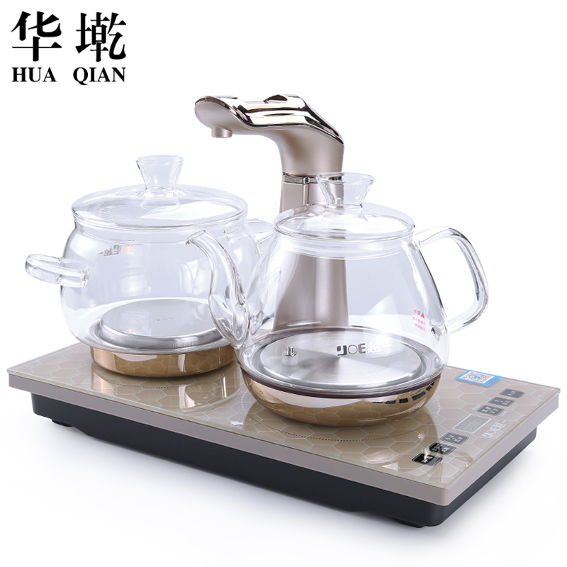 China Qian four domestic glass tea set automatic sheung shui fast boil water and boil water furnace teapot tea a taking