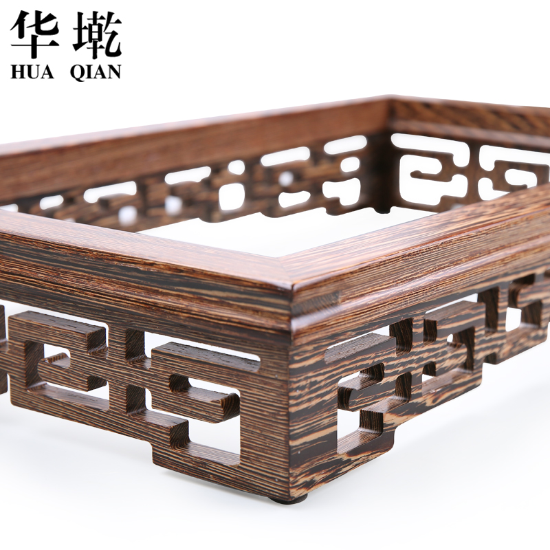 China Qian four unity induction cooker framework electrothermal furnace stents tea saucer parts ebony wings wood base