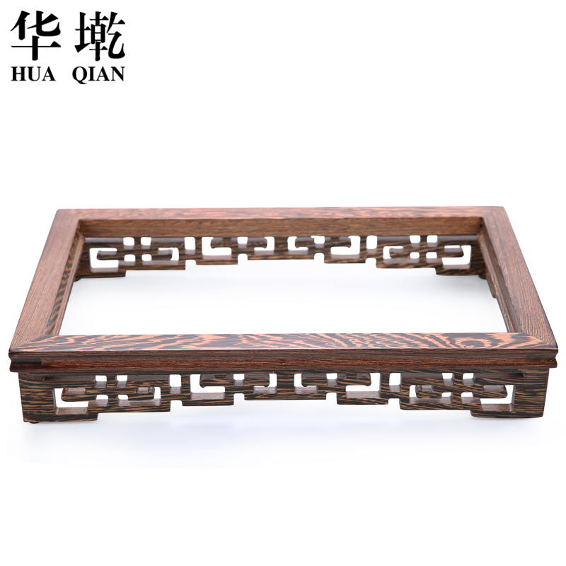 China Qian four unity induction cooker framework electrothermal furnace stents tea saucer parts ebony wings wood base